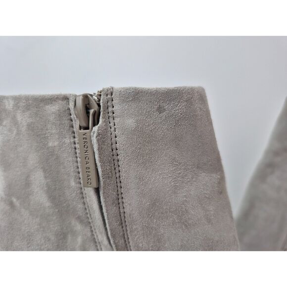 Veronica Beard Women's Grey Suede Platform Dali Stiletto Heeled Boots Size 11 - Picture 7 of 8